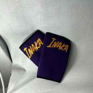 Inaka Purple and Gold Knee Sleeves